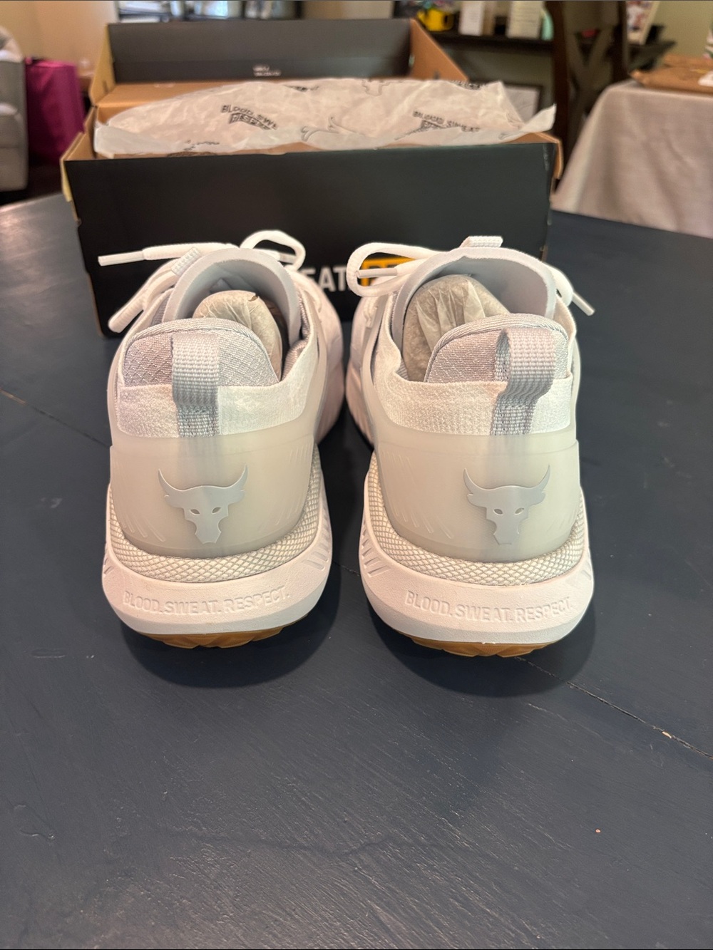 Under Armour White HOVR Training Sneakers - Picture 5 of 7